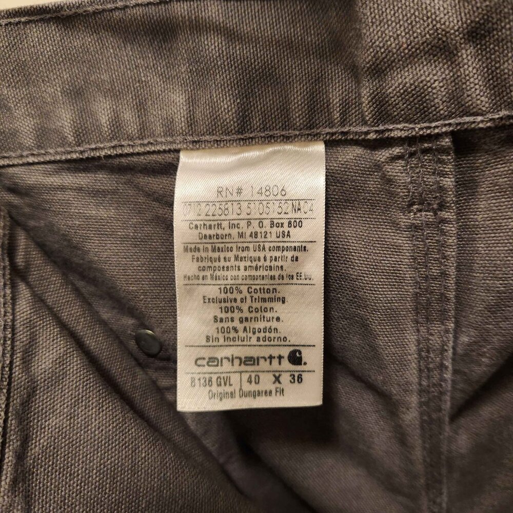 Carhartt Original Dungaree Fit 40 x 36 - Picture 2 of 4